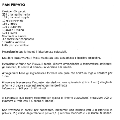 pan pepato - testo